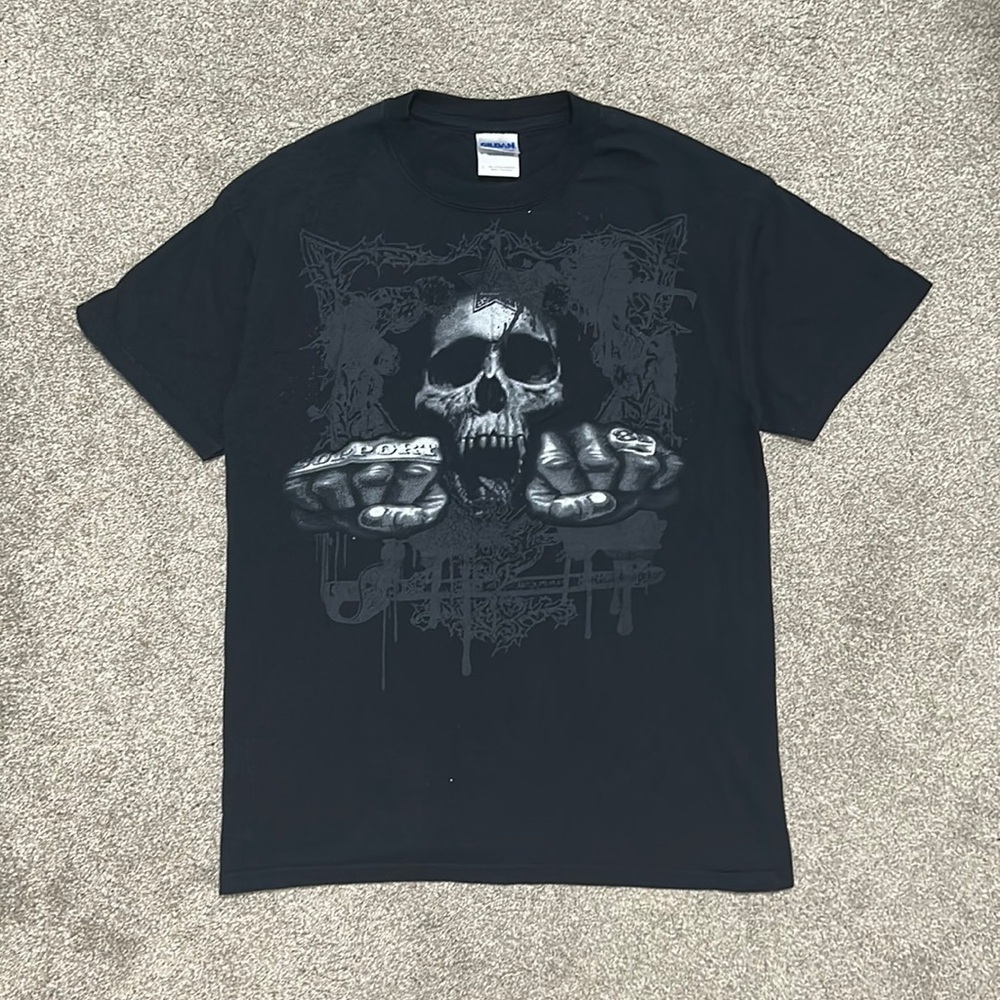 Vintage Support 81 Biker Skull Tee